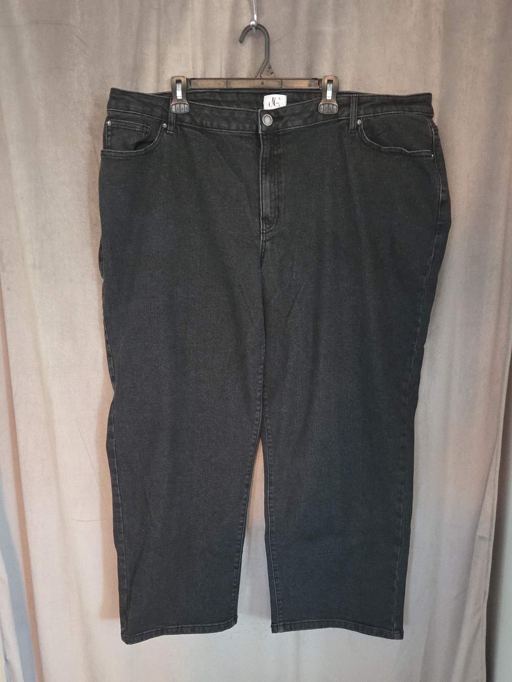 d/c jeans Size 24 Black Wide-Leg High-Rise Jeans